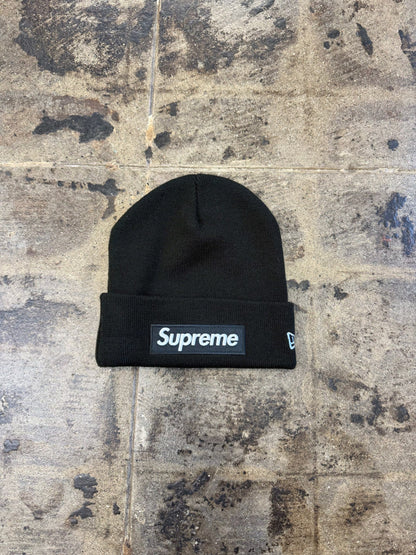 SUPREME NEW ERA BLACK BOX LOGO (USED)