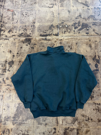 VINTAGE RUSSELL ATHLETIC GREEN QUATER ZIP