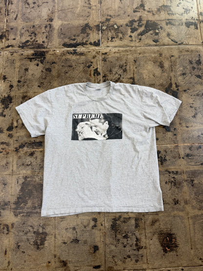 SUPREME BELA LUGOSI GREY TEE (USED)