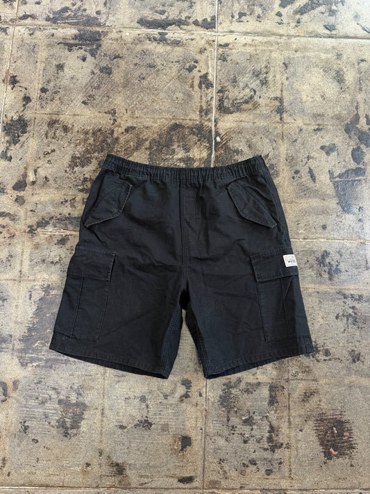 STUSSY RIPSTOP CARGO BLACK SHORTS