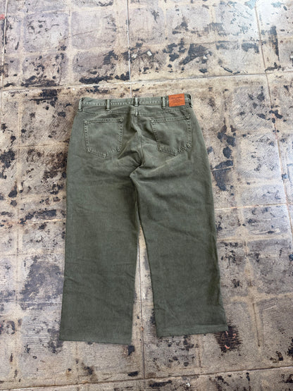 ABERCROMBIE &FITCH GREEN BAGGY PANTS