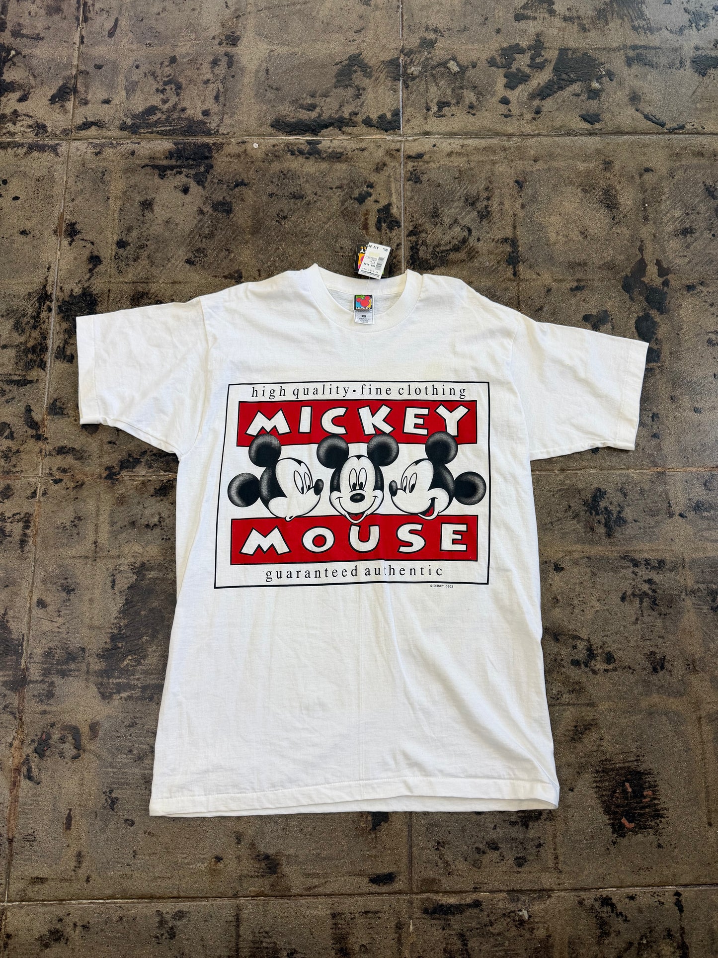 1990S 3 MICKEY MOUSE WHITE TEE