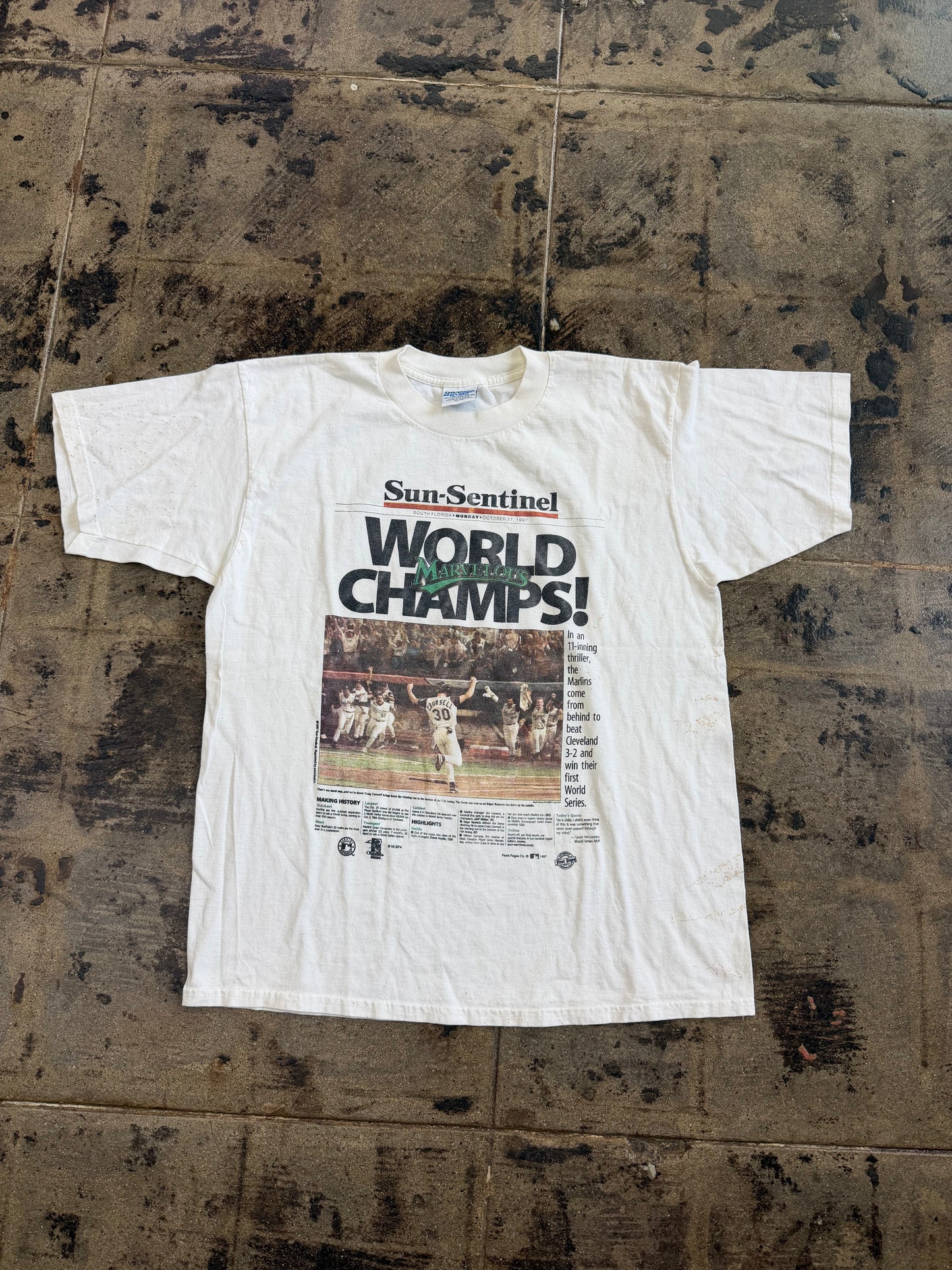 1997 MARLINS WORLD CHAMPS TEE