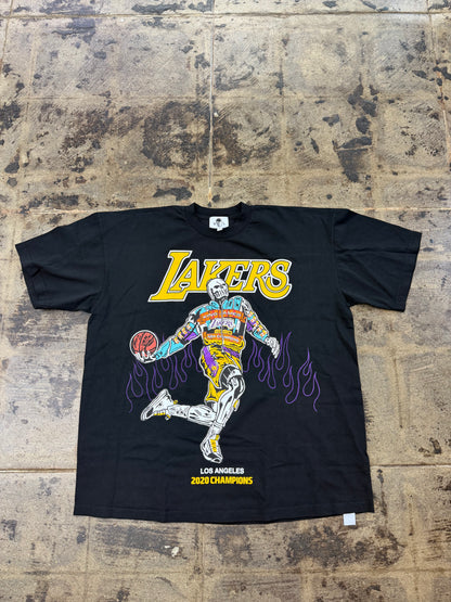WARREN LOTAS LAKERS LEBRON JAMES 2020 CHAMPIONS TEE (USED)