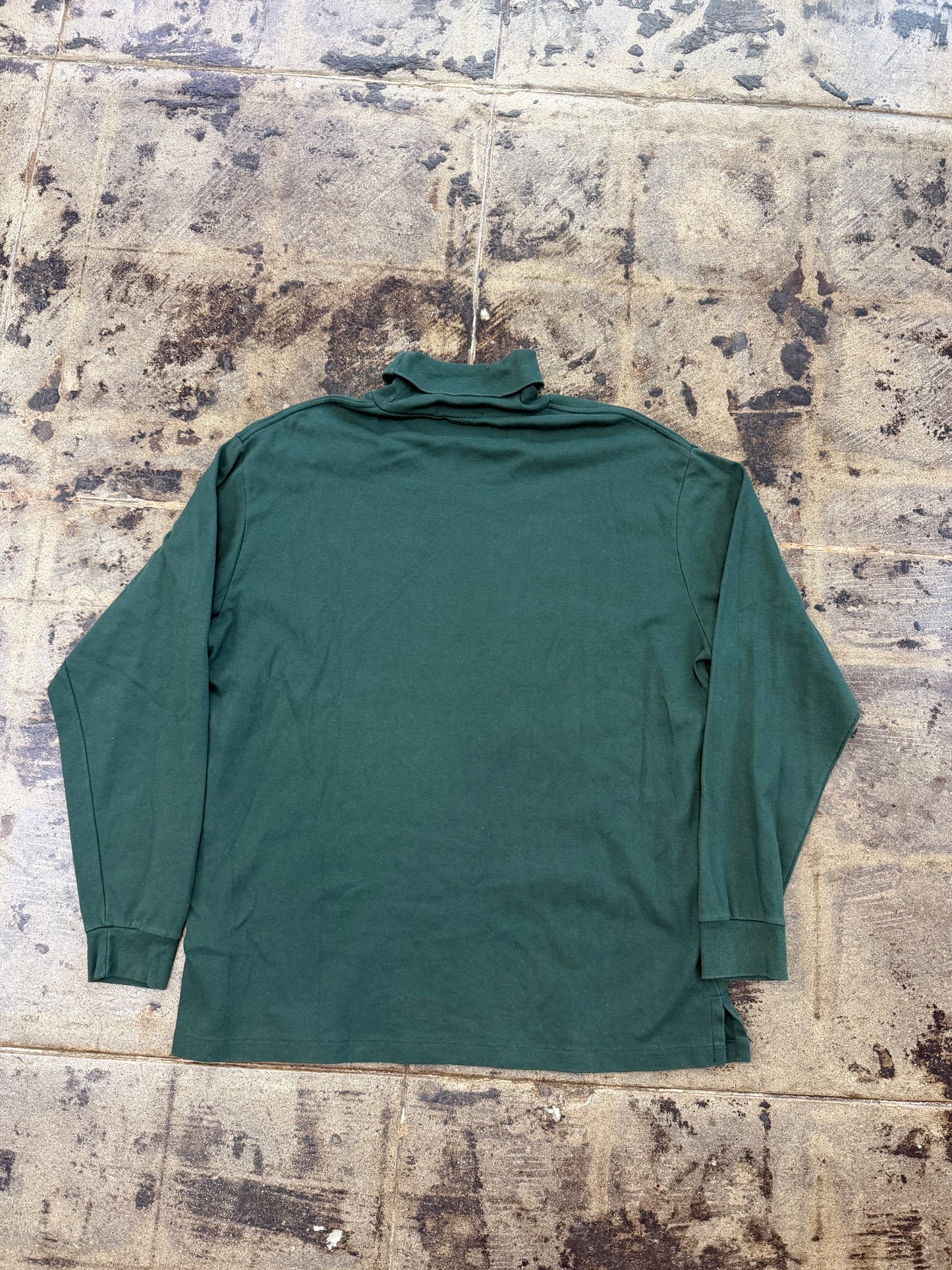 1990s VNTG POLO RALPH LAUREN GREEN TURTLENECK