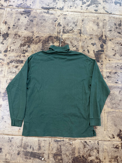 1990s VNTG POLO RALPH LAUREN GREEN TURTLENECK