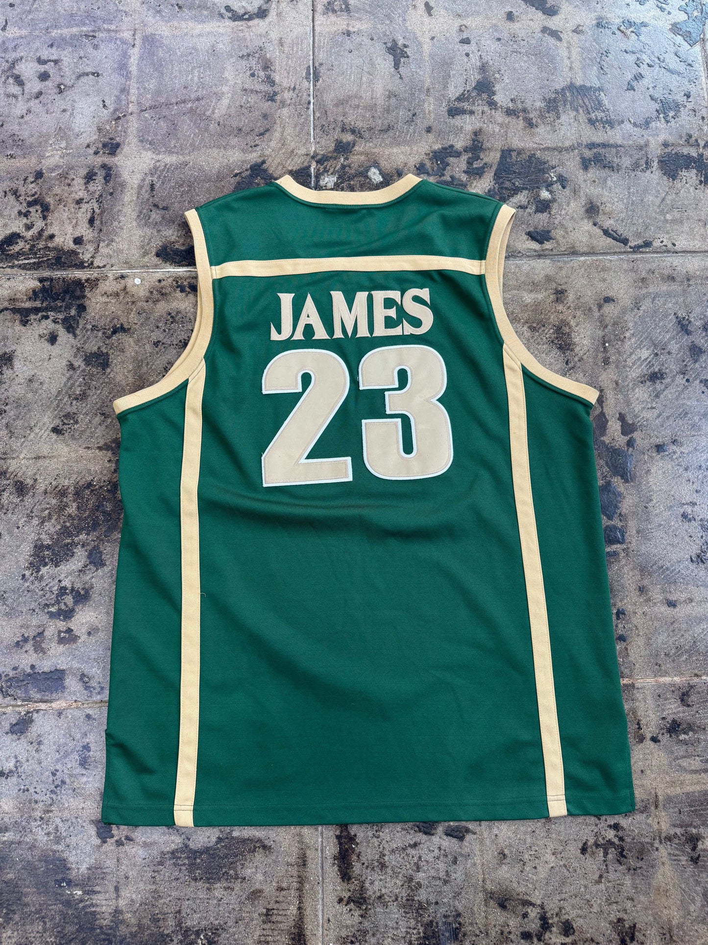 LEBRON JAMES #23 ST VINCENT/MARY IRISH JERSEY (USED)