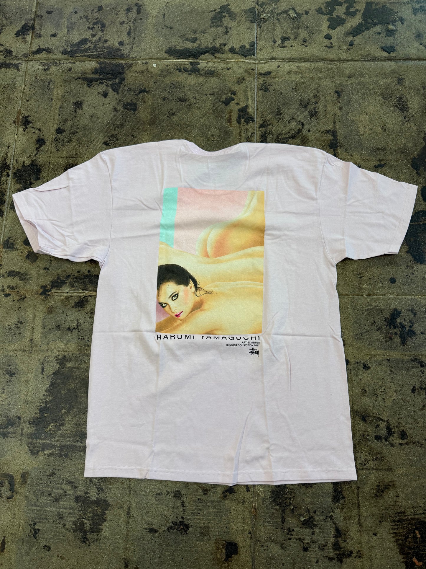 STUSSY HARUMI YAMAGUCHI NUDE LAVENDER TEE