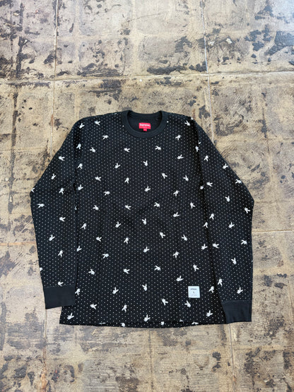 SUPREME PLAYBOY WAFFLE BLACK THERMAL (USED)