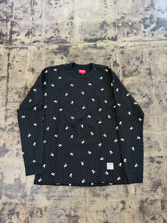 SUPREME PLAYBOY WAFFLE BLACK THERMAL (USED)