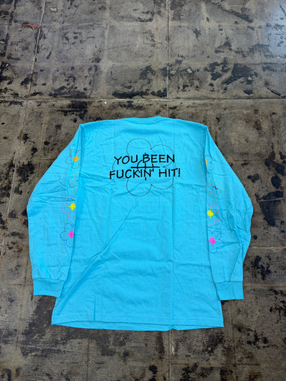 SUPREME BEEN HIT AQUA BLUE L/S