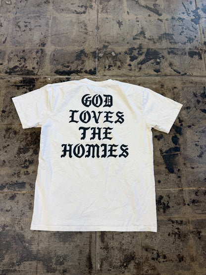 BORN X RAISED GOD LOVES THE HOMIES TEE