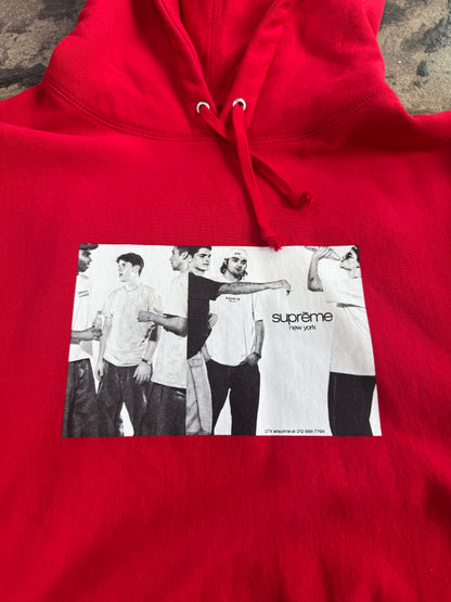 SUPREME CLASSIC AD RED HOODIE (USED)