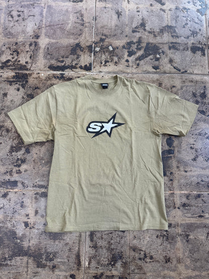 STUSSY SPEEDYWAY ARMY TEE (USED)