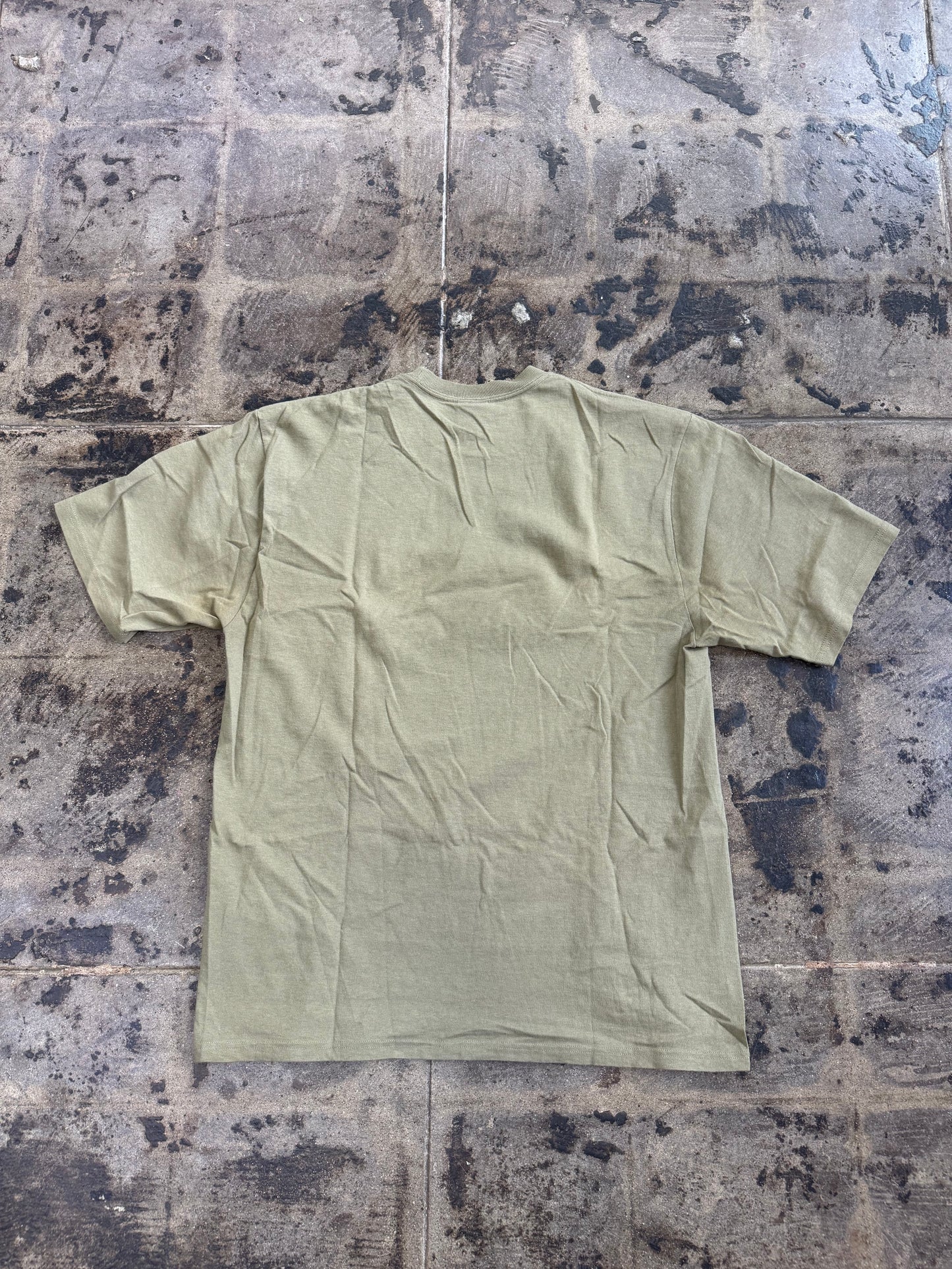 STUSSY SPEEDYWAY ARMY TEE (USED)