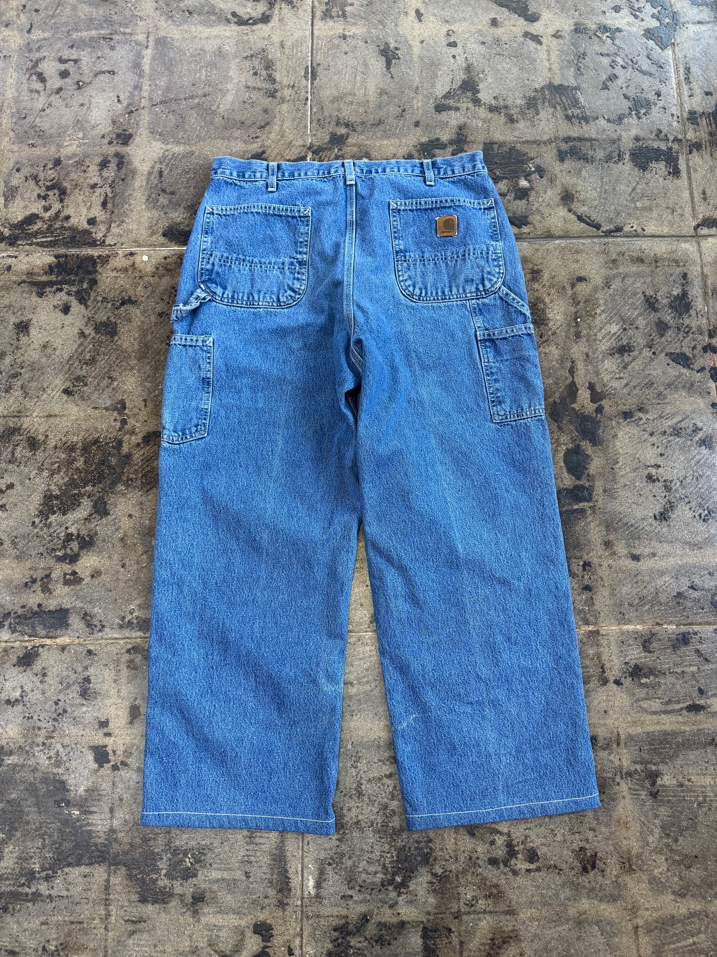 CARHARTT BLUE CARPENTER PANTS