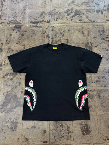 BAPE ABC SIDE SHARK TEE (USED)