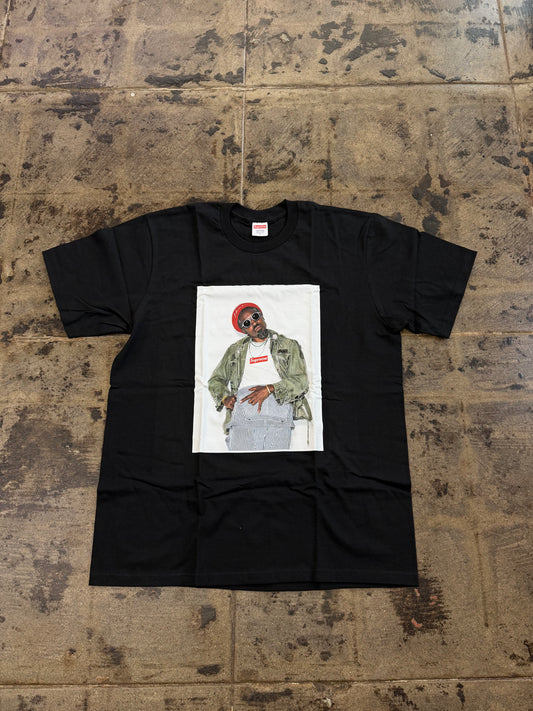 SUPREME ANDRE 3000 BLACK TEE