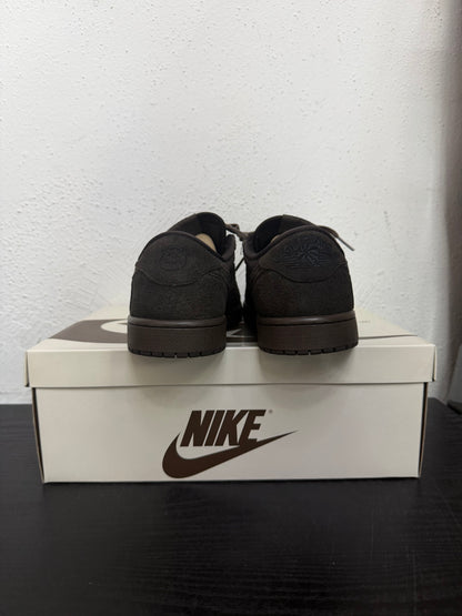 JORDAN 1 LOW TRAVIS SCOTT VELVET BROWN (USED)