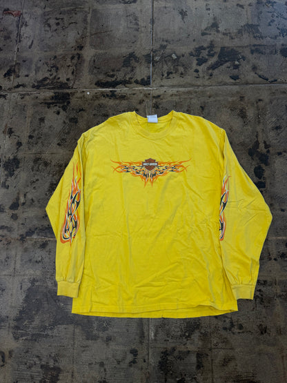 HARLEY DAVIDSON YELLOW MUNCIE INDIANA L/S