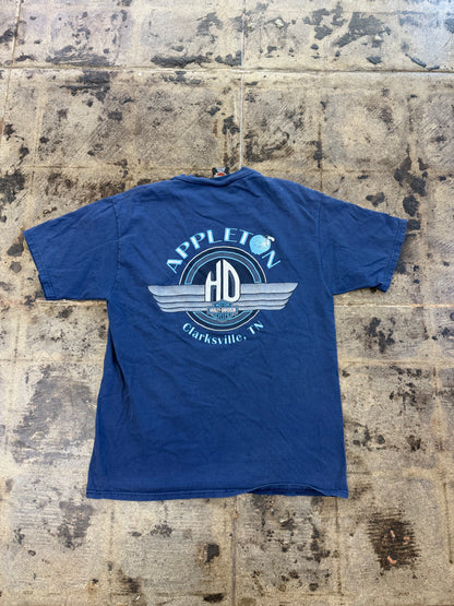 HARLEY DAVIDSON MILWAUKEE WISCONSIN NAVY TEE