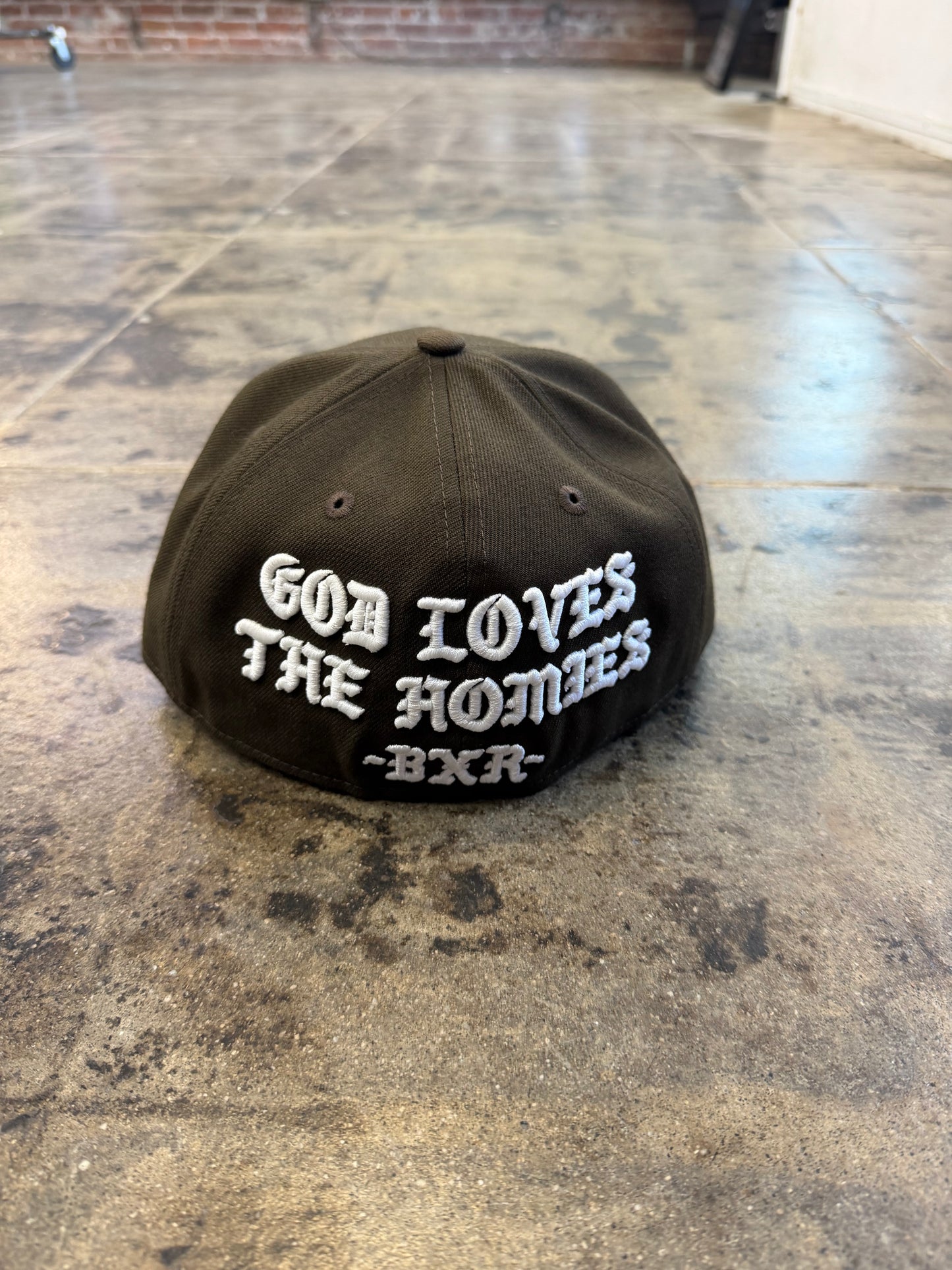 BORN x RAISED GOD LOVES BROWN HAT