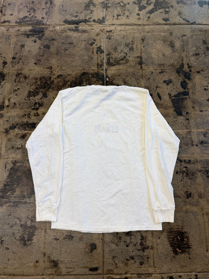 STUSSY WHITE LONG SLEEVE (USED)