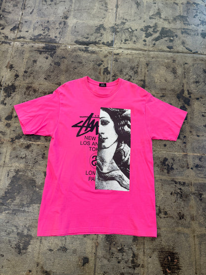STUSSY VENUS PINK TEE (USED)