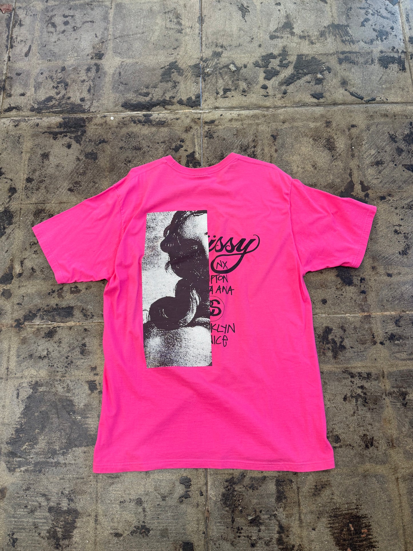 STUSSY VENUS PINK TEE (USED)