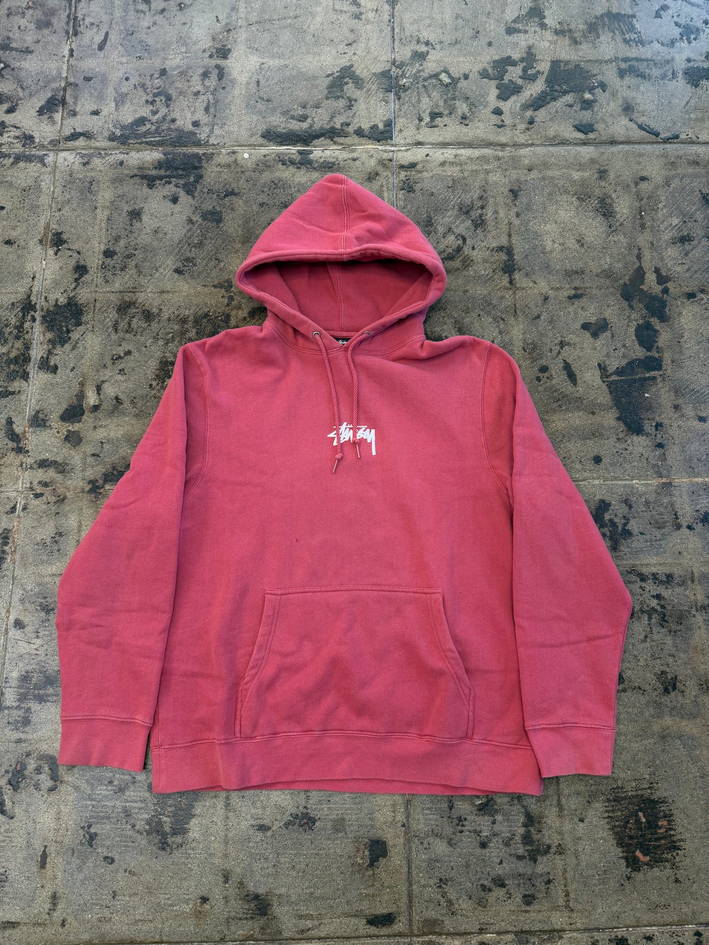 STUSSY PINK HOODIE (USED)