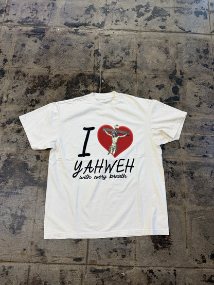 CREATOR I LOVE YAHWEH CREAM TEE