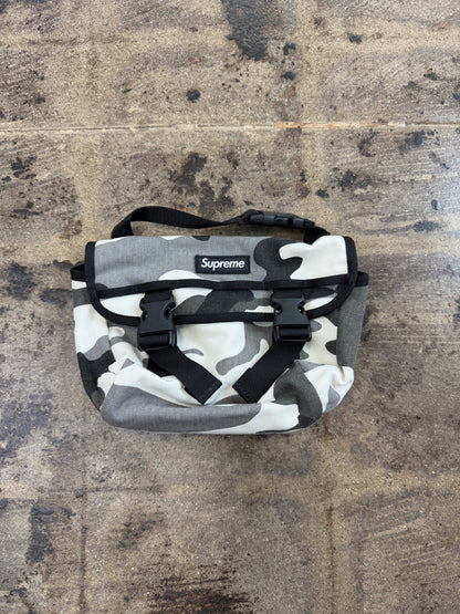 SUPREME MINI MESSENGER SNOW CAMO BAG