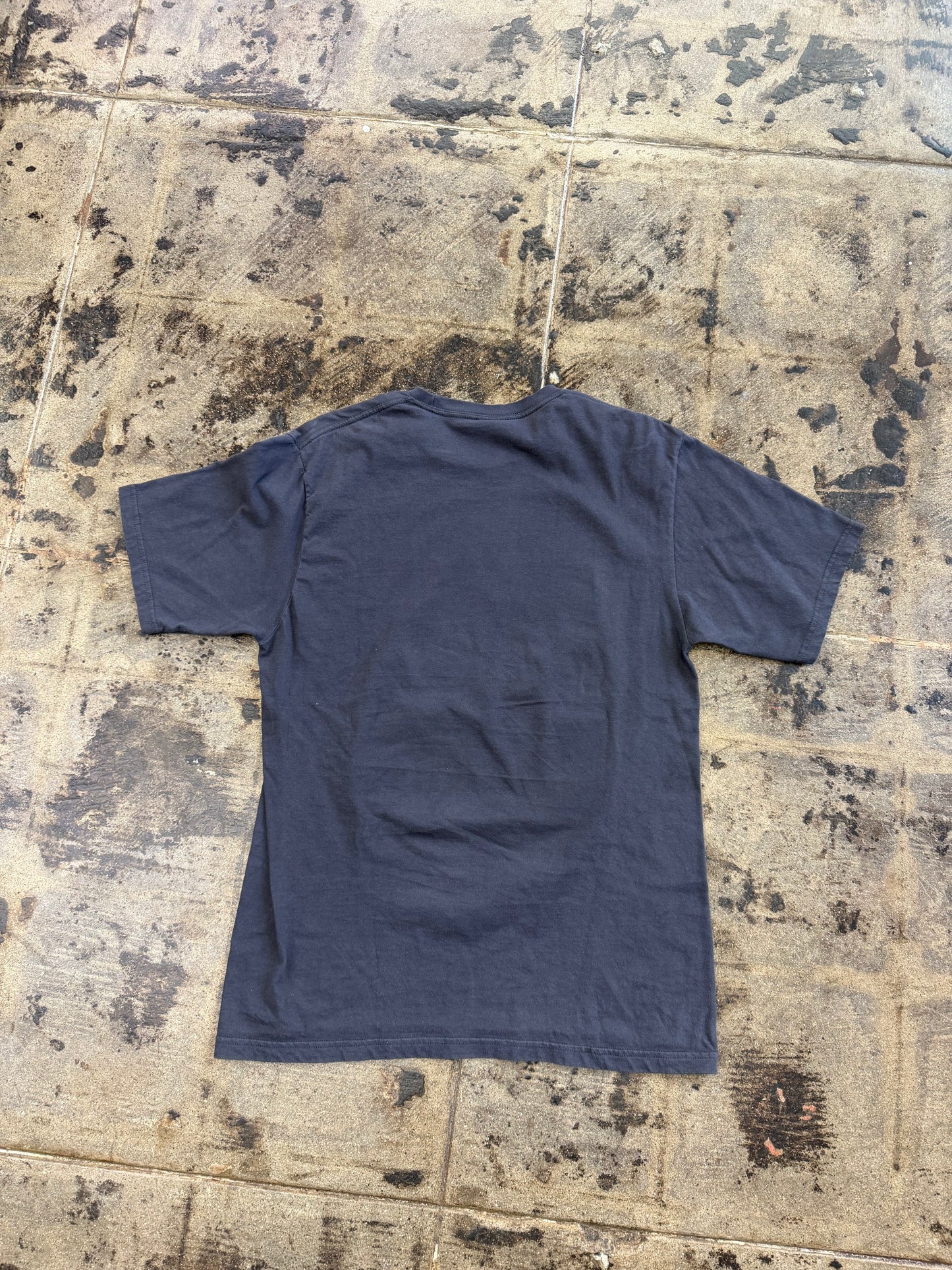 STUSSY U FACE GREY TEE (USED)