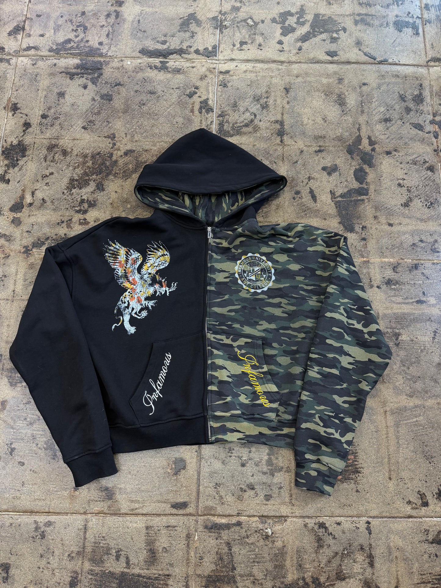 INFAMOUS UNIVERSITY ZIP UP