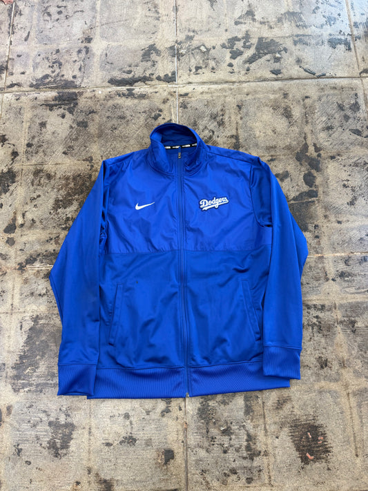NIKE DODGERS BLUE ZIP UP JACKET