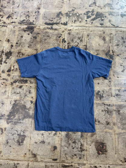 SUPREME NAVY BLUE EMBROIDERY TEE(USED)