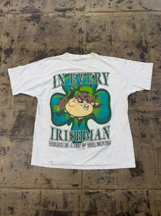 LOONEY TUNES 1994 TAZ IRISHMAN TEE