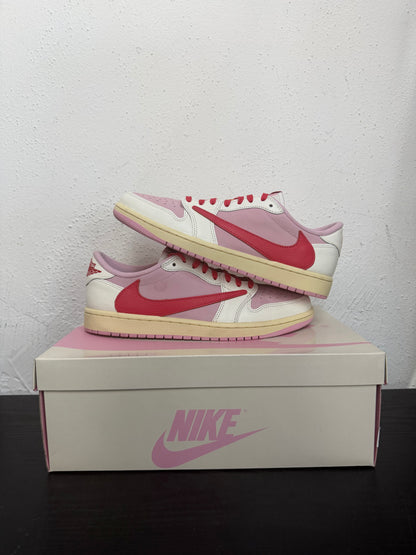 JORDAN 1 LOW TRAVIS SCOTT TROPICAL PINK (USED)