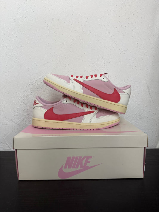 JORDAN 1 LOW TRAVIS SCOTT TROPICAL PINK (USED)