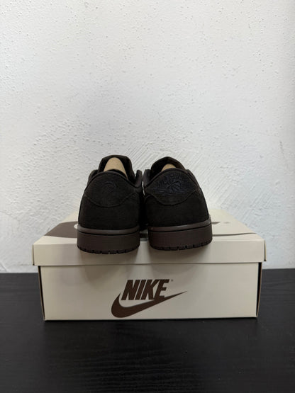 JORDAN 1 LOW TRAVIS SCOTT VELVET BROWN