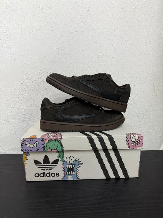 JORDAN 1 LOW TRAVIS SCOTT VELVET BROWN (REP BOX)