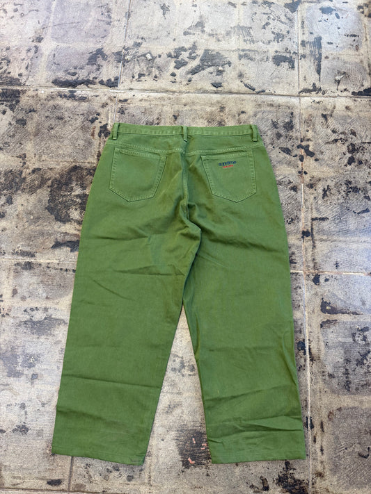 SUPREME BAGGY GREEN JEAN