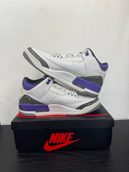 JORDAN 3 DARK IRIS (USED)