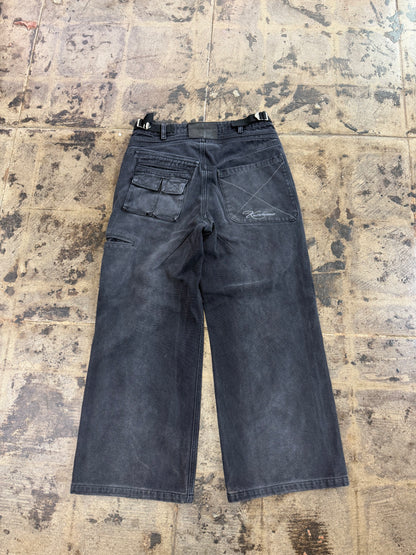 KNOWNAME CARGO BLACK PANTS