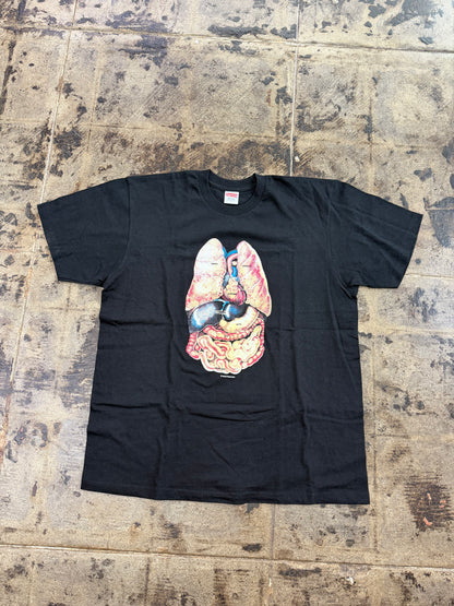 SUPREME GUTS BLACK TEE (USED)