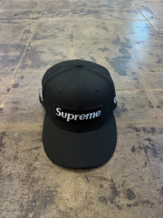 SUPREME NO COMP BOX LOGO FITTED HAT (USED)