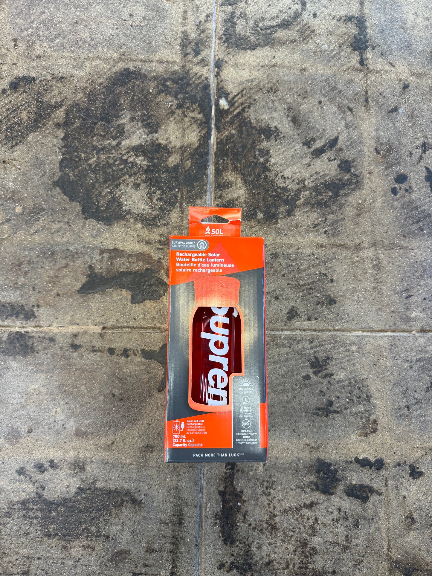 SUPREME SOL RED WATER BOTTLE LANTERN