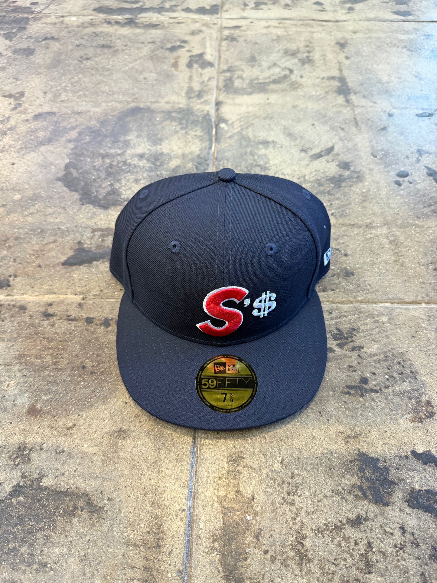 SUPREME MONEY S LOGO NEW ERA NAVY HAT