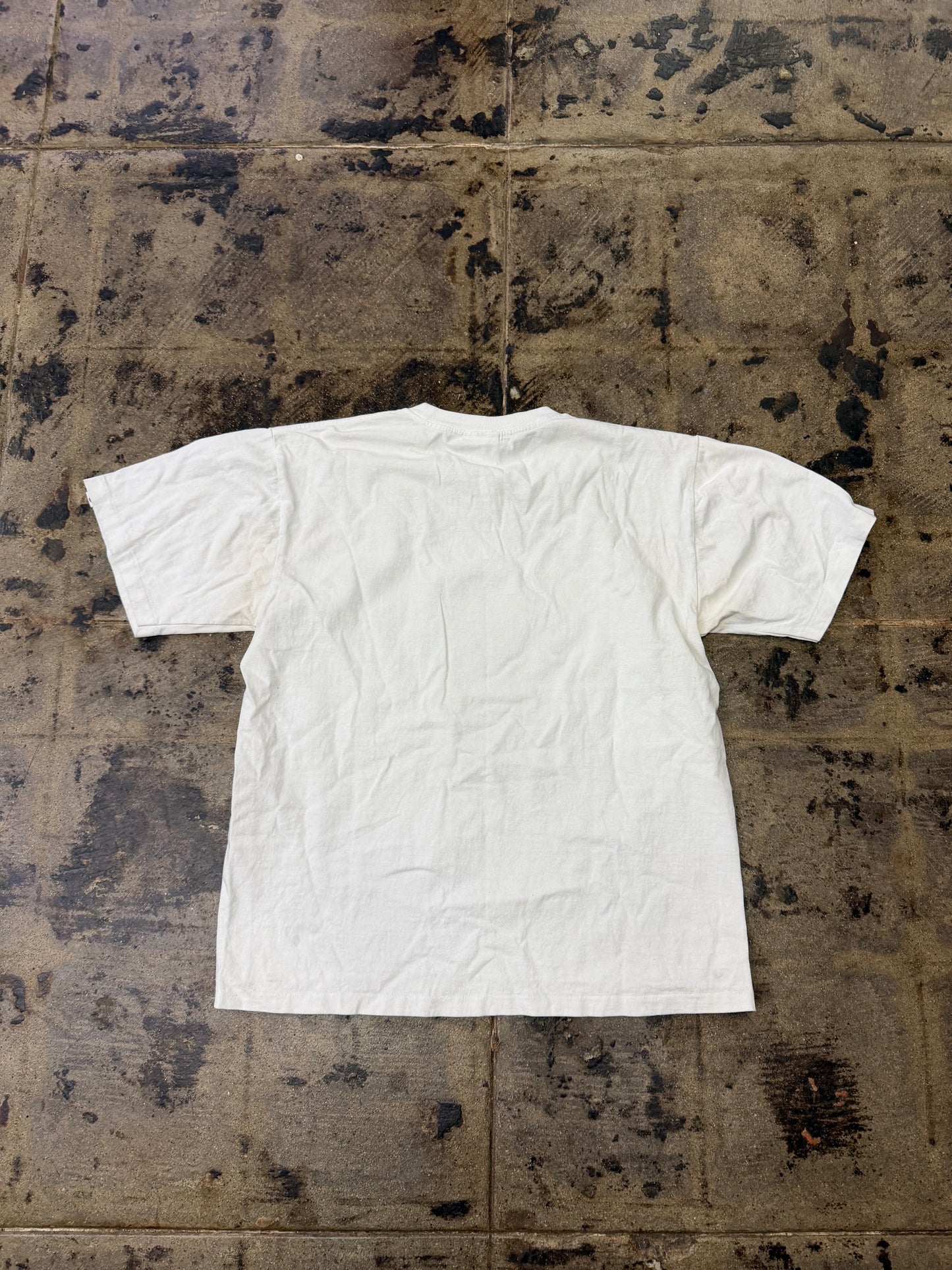 BAPE COLLEGE WHT/BROWN TEE (USED)
