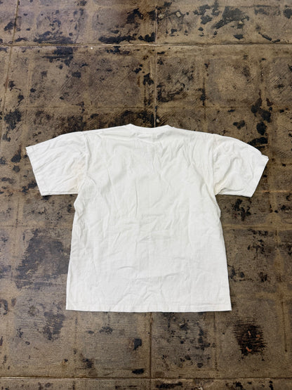 BAPE COLLEGE WHT/BROWN TEE (USED)